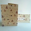 Meniu A4 landscape din carton alb - BM518