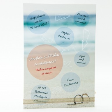 Invitatie nunta tip poza BIN167