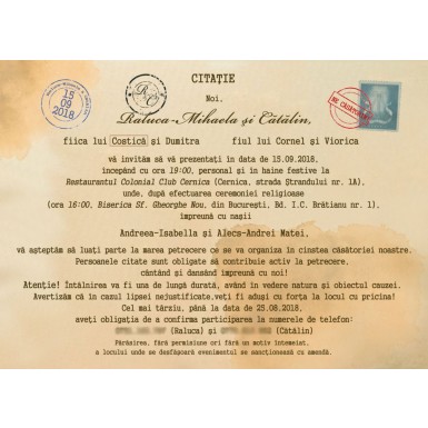 Invitatie nunta BIN124