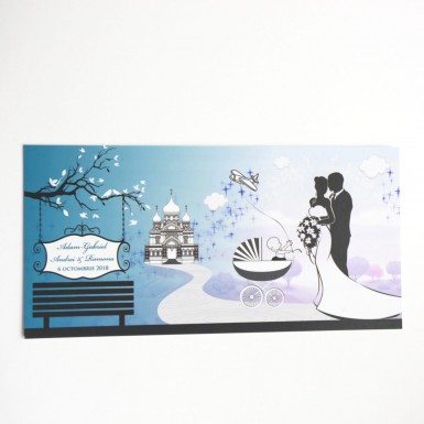 Invitatie nunta si botez BIN111