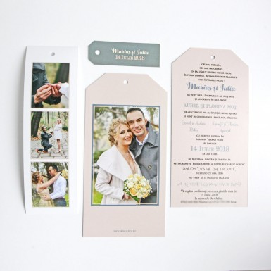 Invitatie nunta tip poza BIN103