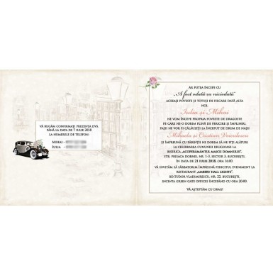 Invitatie nunta BIN133