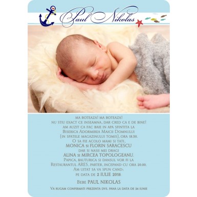 Invitatie botez BIB214