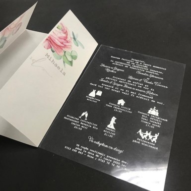 Invitatie nunta plastic 13/18 BINP103